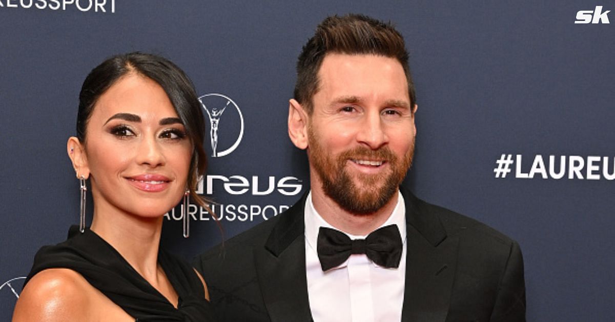 Lionel Messi and wife Antonela Roccuzzo arrived for the Laureus awards in style