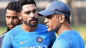 "Why do you need a bat? You need a chest pad"- When MS Dhoni roasted Mohammed Siraj
