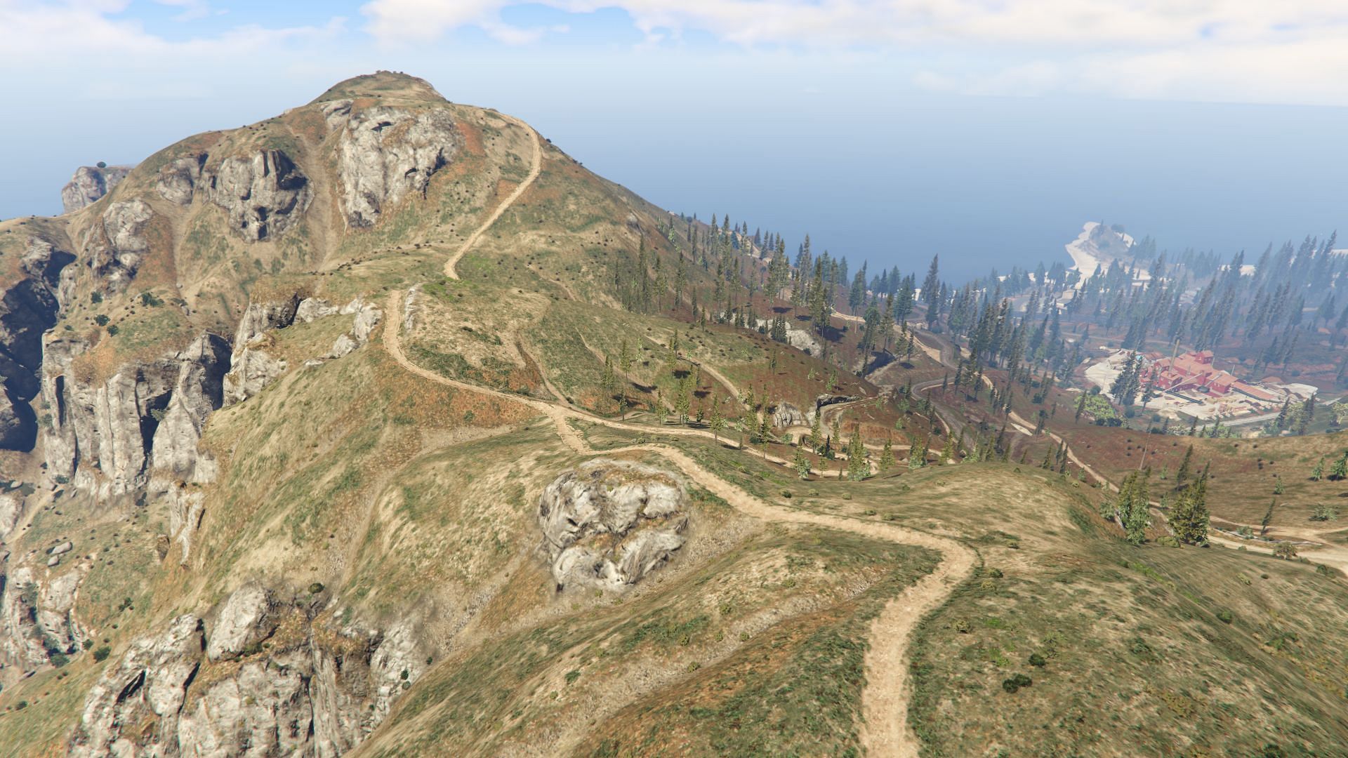 Going up these mountains is very easy (Image via GTA Wiki)