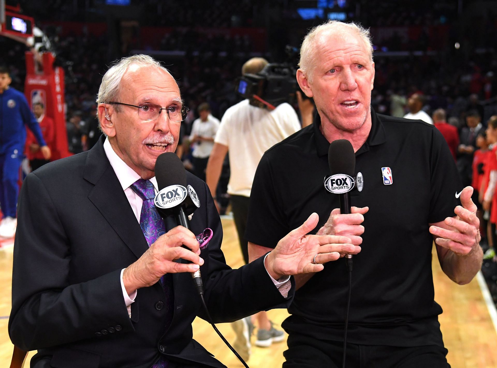 Ralph Lawler (left) is another announcer who was known for bias (Image via Getty Images)