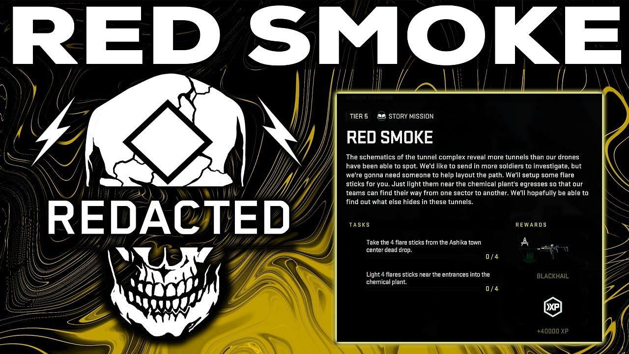 Red Smoke mission tasks (Image via Activision)