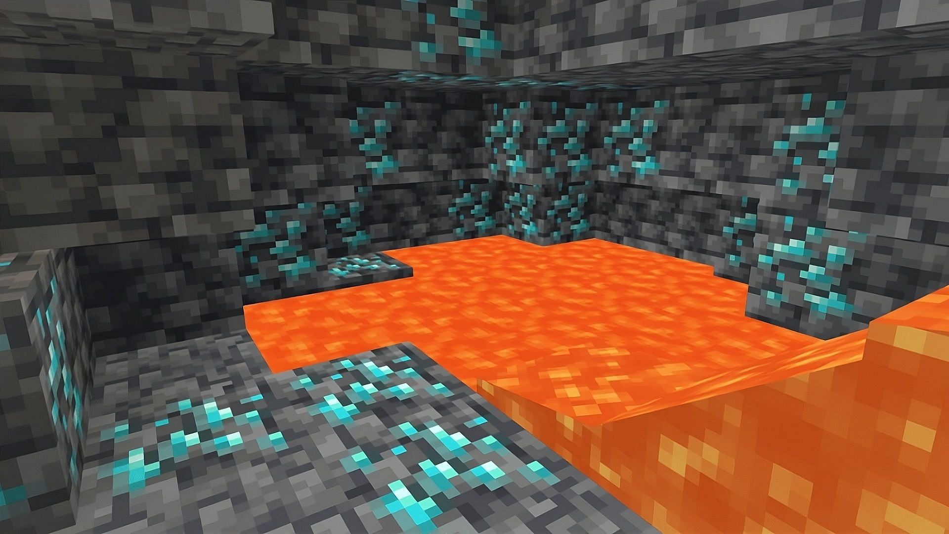 Diamonds are tricky to find in Minecraft, but some seeds make the search easier (Image via Mojang)