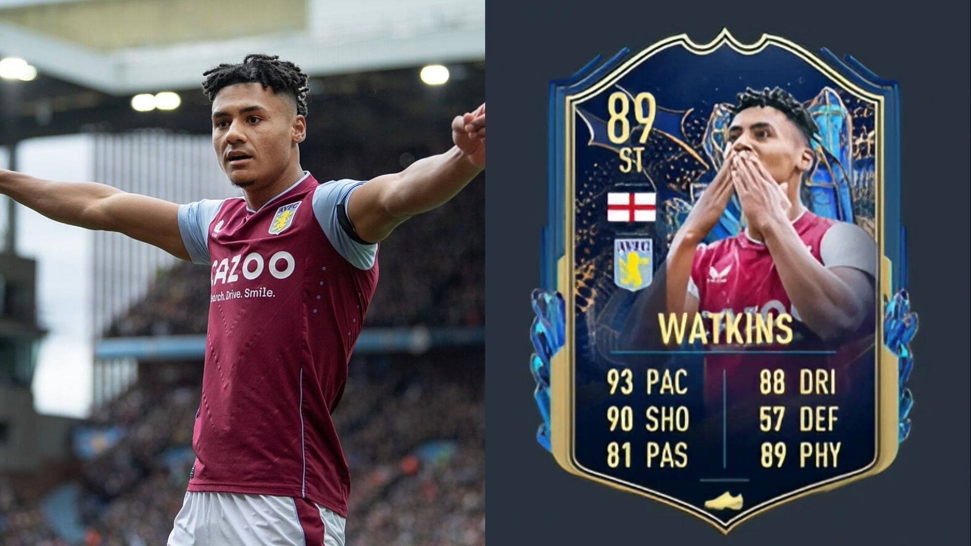 The Ollie Watkins Premier League TOTS Objective is a must-do for every FIFA 23 player (Images via Marca, EA Sports)