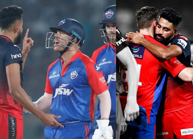 Mohammed Siraj applauds and embraces Philip Salt for his match-winning knock in DC vs RCB IPL 2023 clash after an on-field spat