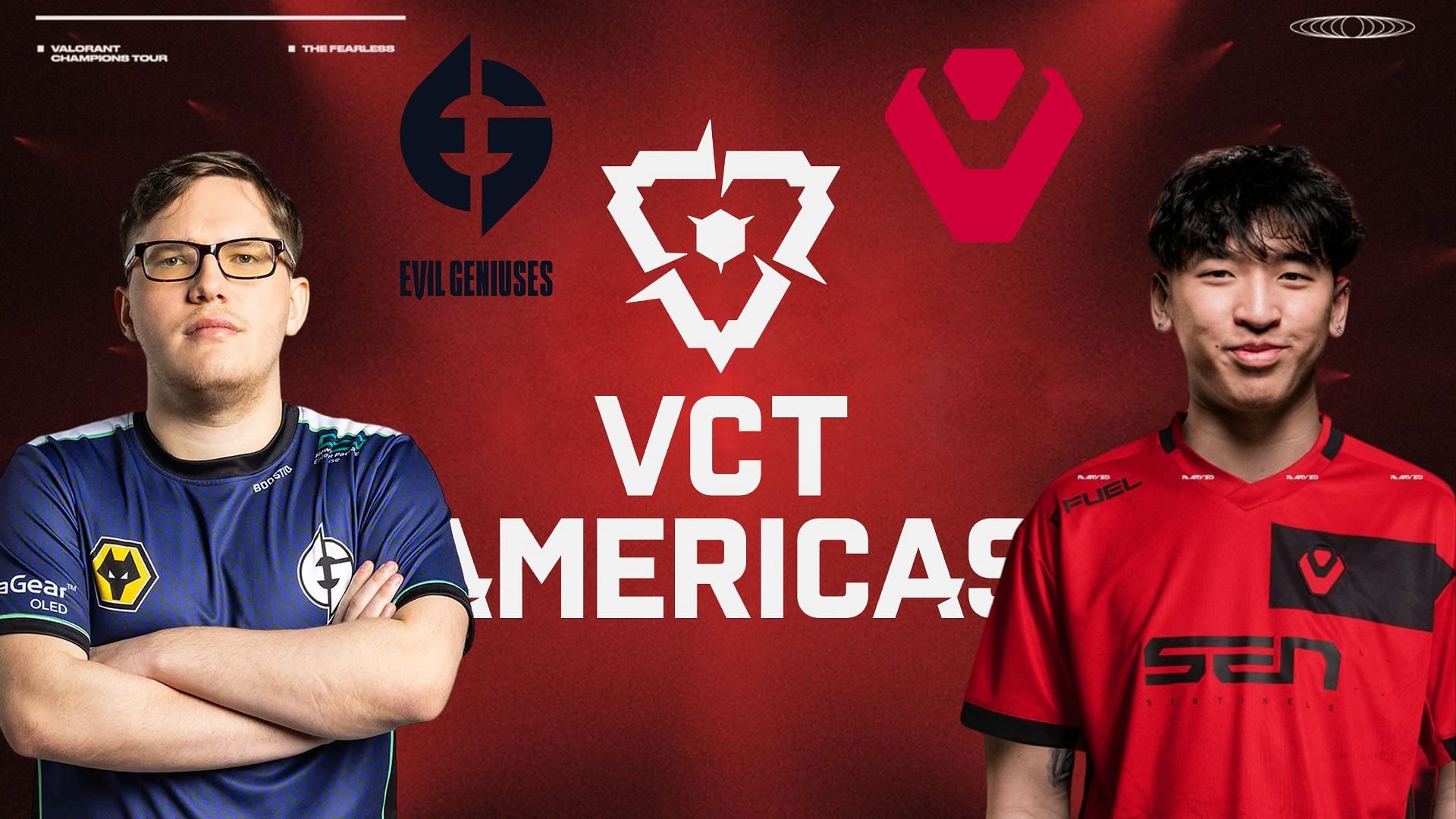 Sentinels vs Evil Geniuses at VCT Americas League 2023 (Image via Sportskeeda)