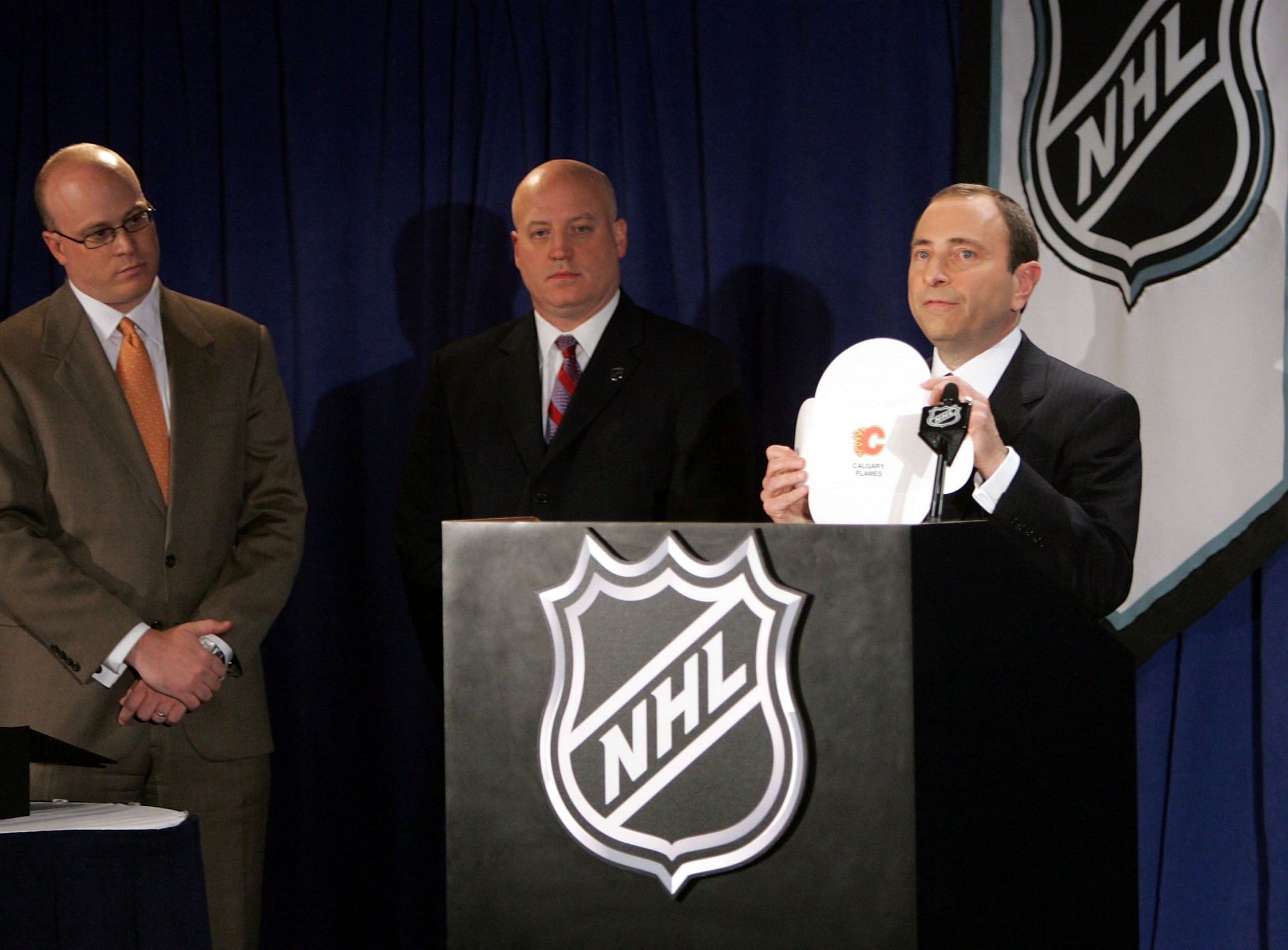 NHL Holds Press Conference And Draft Pick Lottery