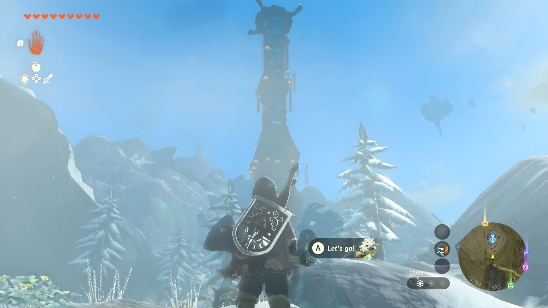 How to activate the Mount Lanayaryu Skyview Tower in The Legend of Zelda Tears of the Kingdom (Image via Nintendo)