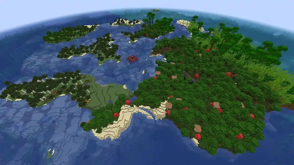 A great island seed in Minecraft 1.19 version (Image via Mojang)