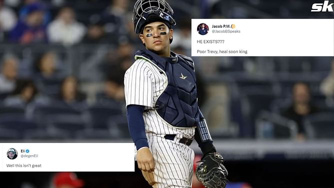 New York Yankees fans distressed as team places Jose Trevino on IL and calls up Ben Rortvedt: "Poor Trevy, heal soon king" "Well this isn't great"