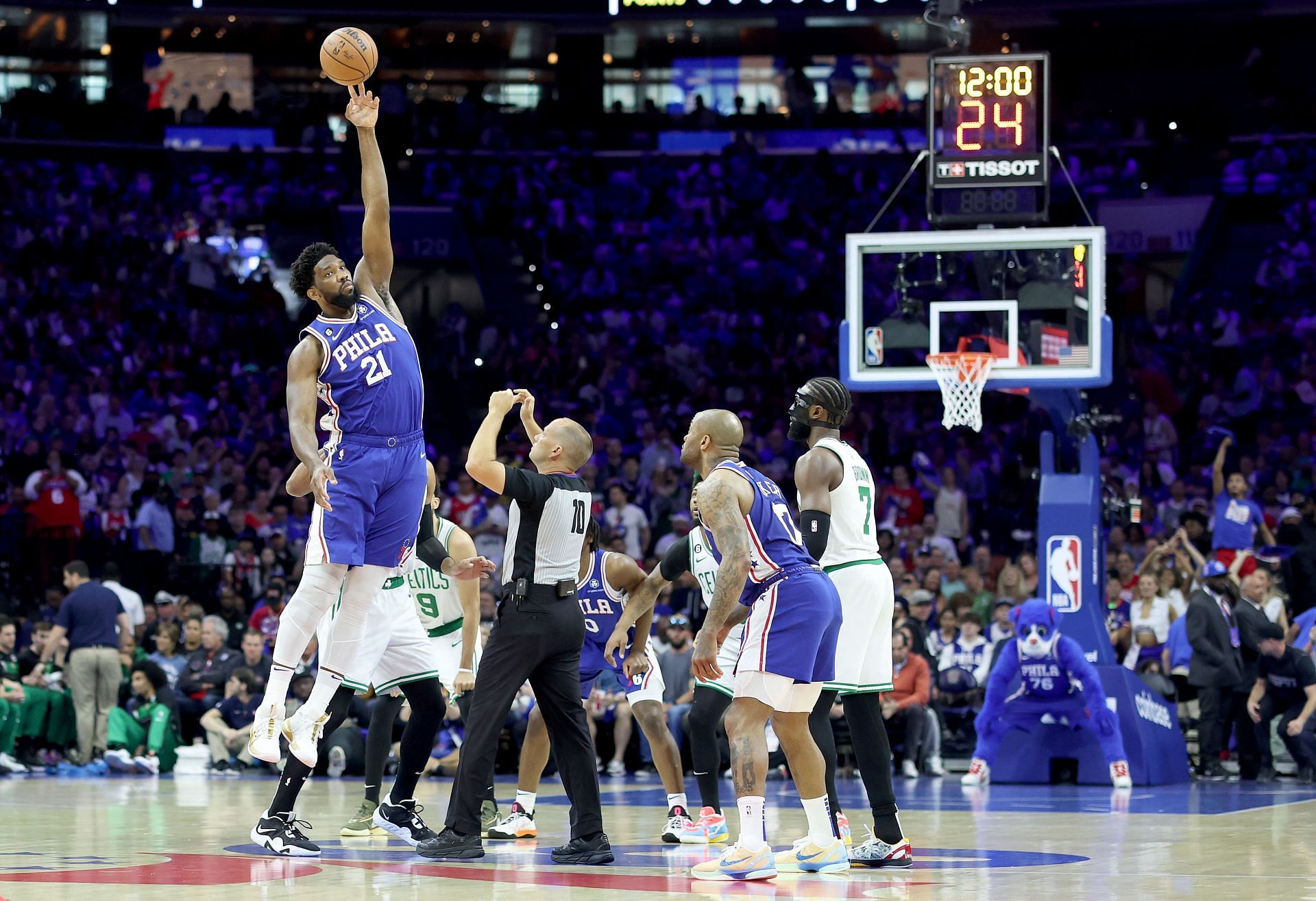 Joel Embiid - Boston Celtics v Philadelphia 76ers - Game Four