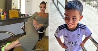 “Love what you do” – Georgina Rodriguez shares snaps from shoot in Madrid as Cristiano Ronaldo’s son makes appearance in Real Madrid kit