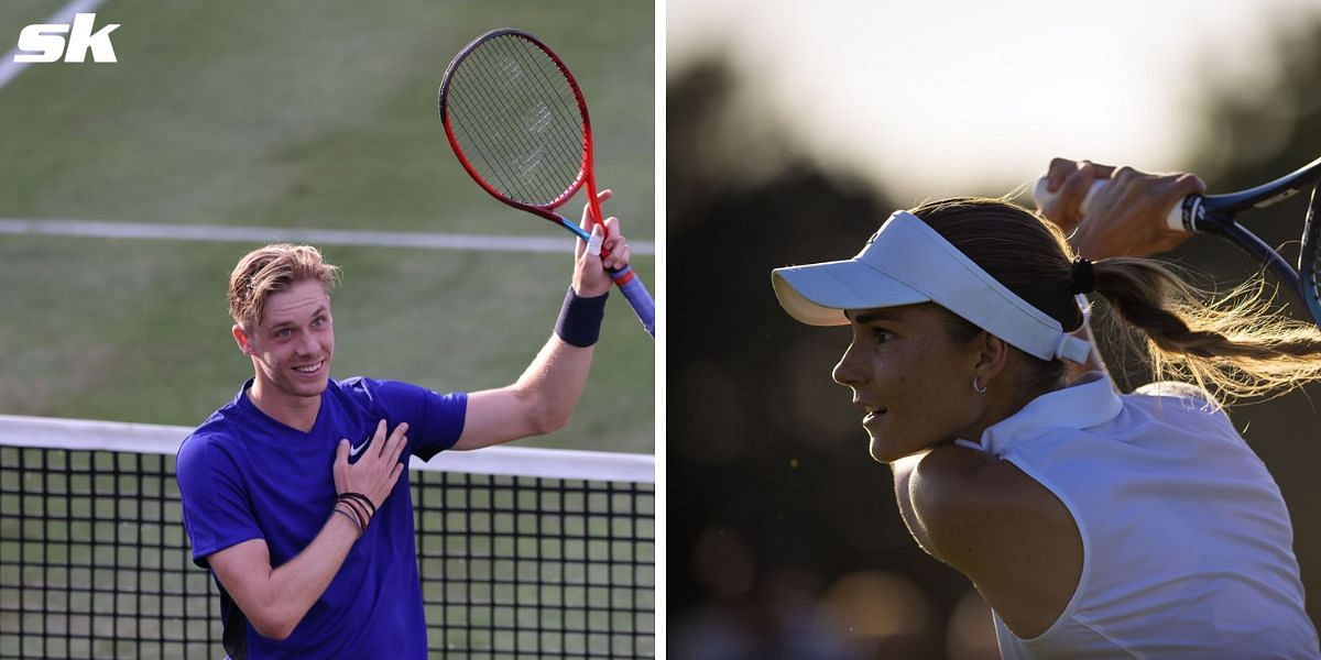 Denis Shapovalov (L) and girlfriend Mirjam Bjorklund