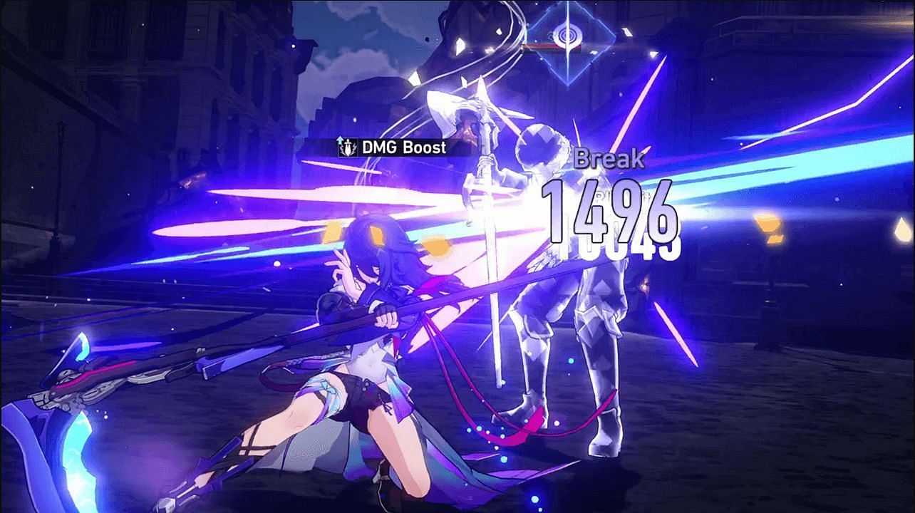 Inflicting break on enemies using quantum damage (Image via Honkai Star Rail)