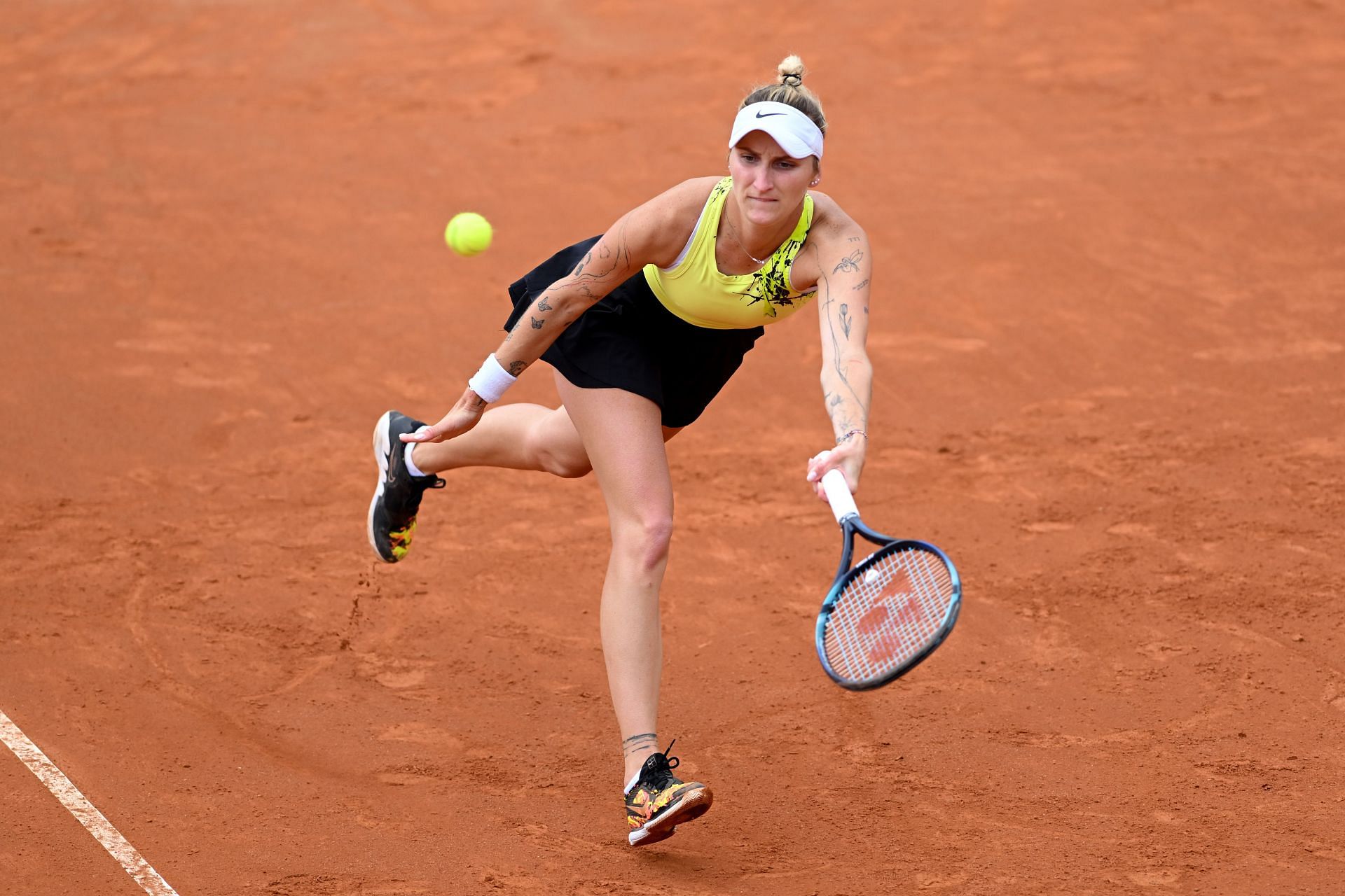 Marketa Vondrousova at the 2023 Italian Open.