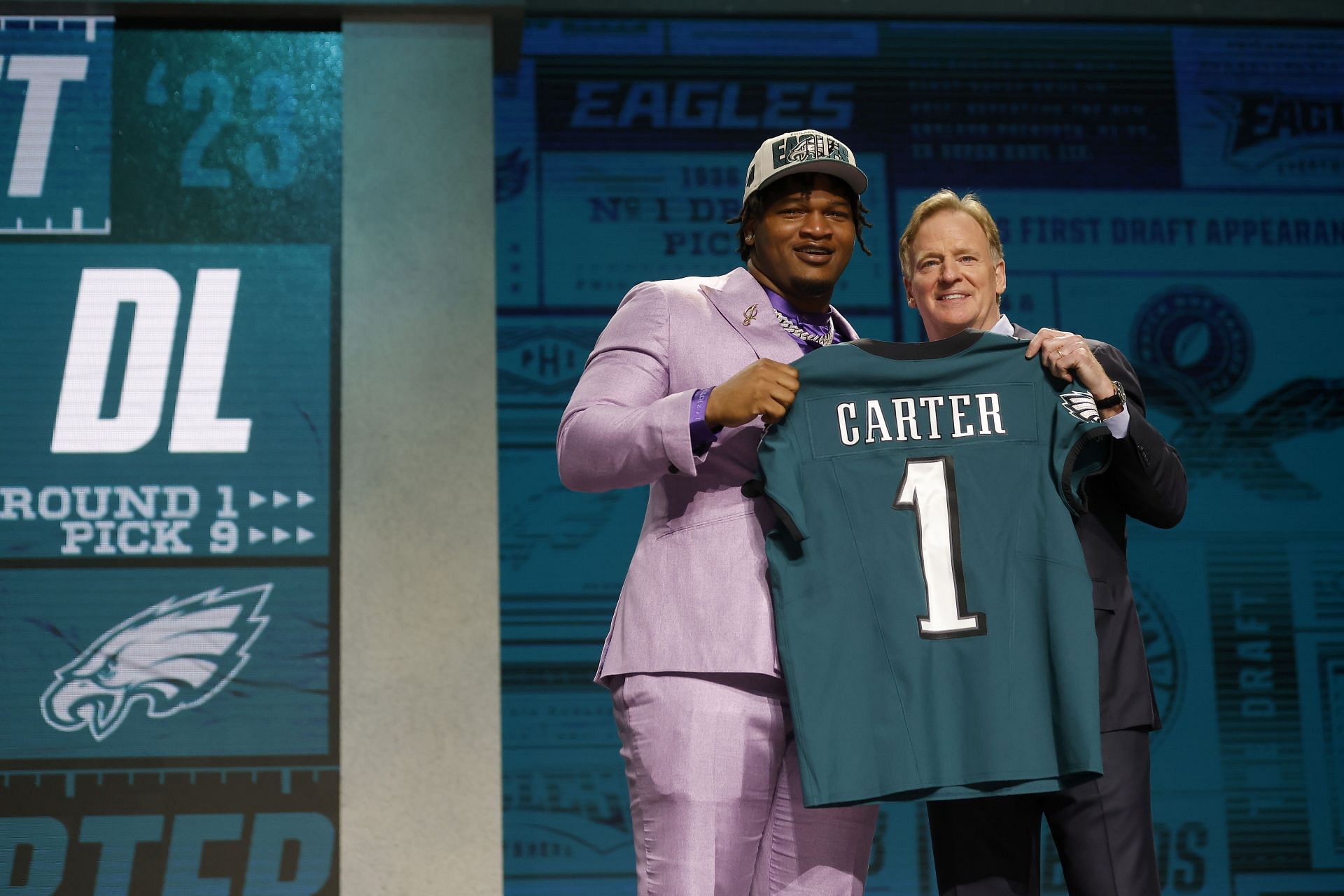 Carter was drafted by the Eagles