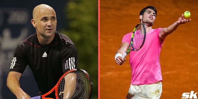 Andre Agassi's "underrated" serve very similar to Carlos Alcaraz's, points out former coach