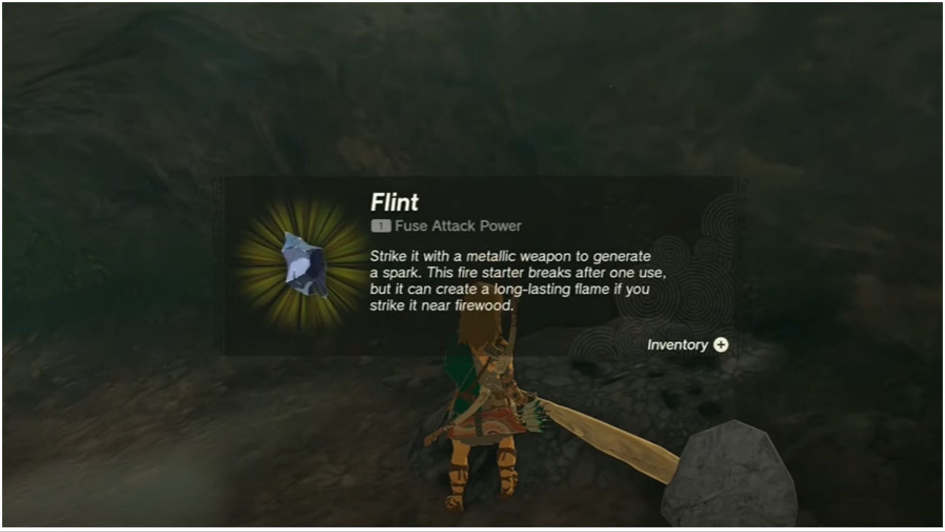 Flint plays a key function in the game and is one of the essential resources (Image via The Legend of Zelda Tears of Kingdom)