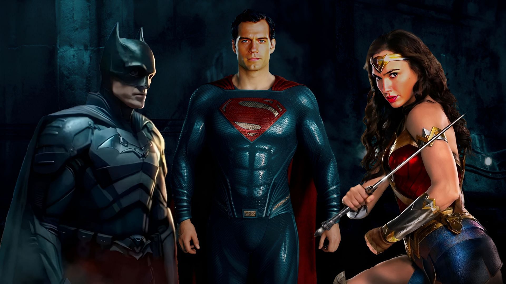 In a hypothetical battle between the DC Trinity vs Marvel&#039;s Big Three, if one had to choose, the DC Trinity would likely come out on top. (Image via Sportskeeda)