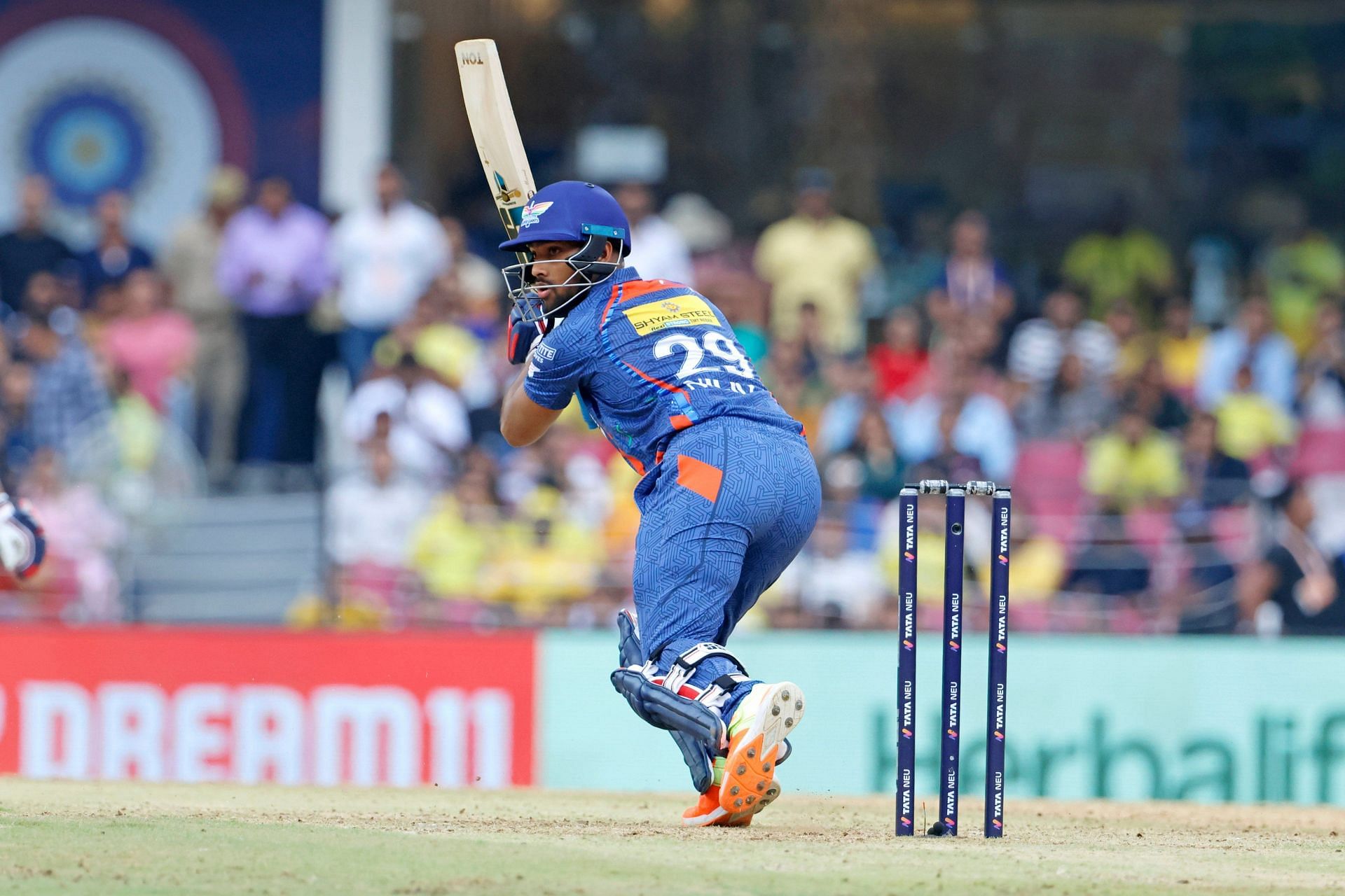 Nicholas Pooran in action (Image Courtesy: Twitter/Lucknow Super Giants)