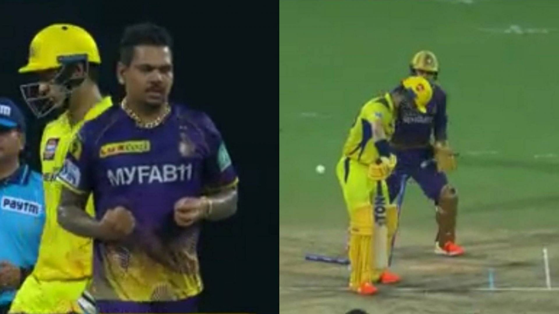 [Watch] Sunil Narine castles Moeen Ali with a drifting delivery in CSK