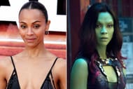 Zoe Saldana in Guardians of the Galaxy (Image via Getty/Marvel)