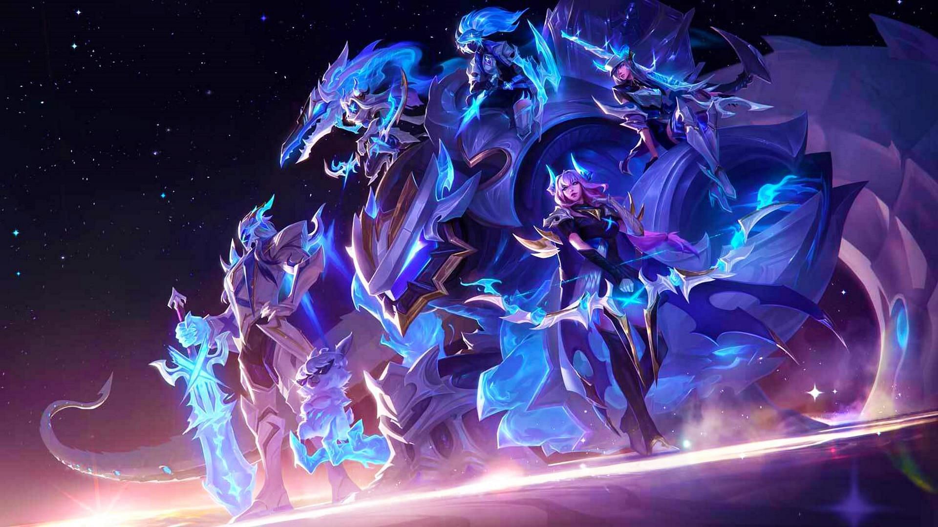 DRX Worlds 2022 all six official splash arts. (Image via Riot Games)