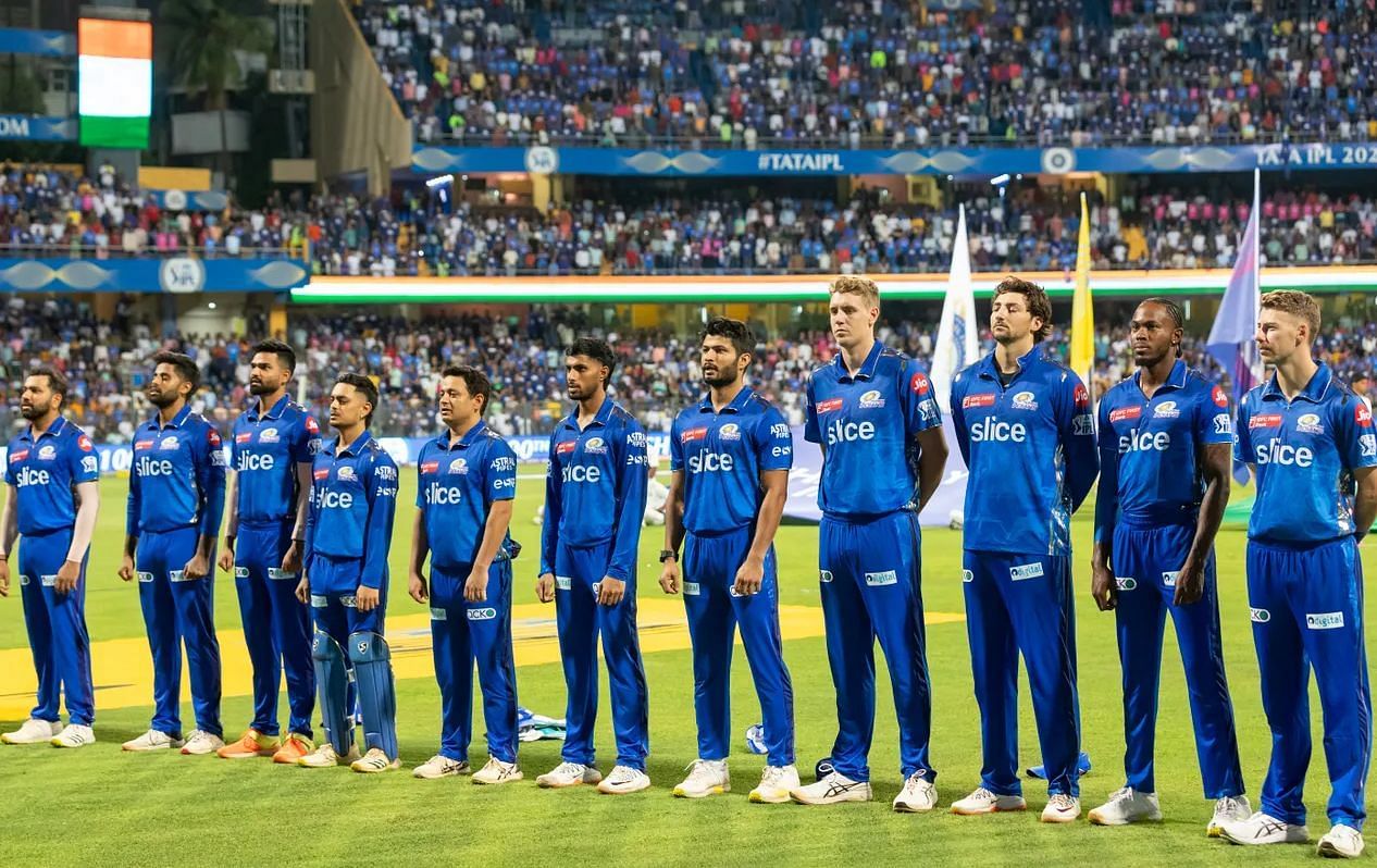 Ishan Kishan [fourth from left] has seen his strike rate improve in recent matches