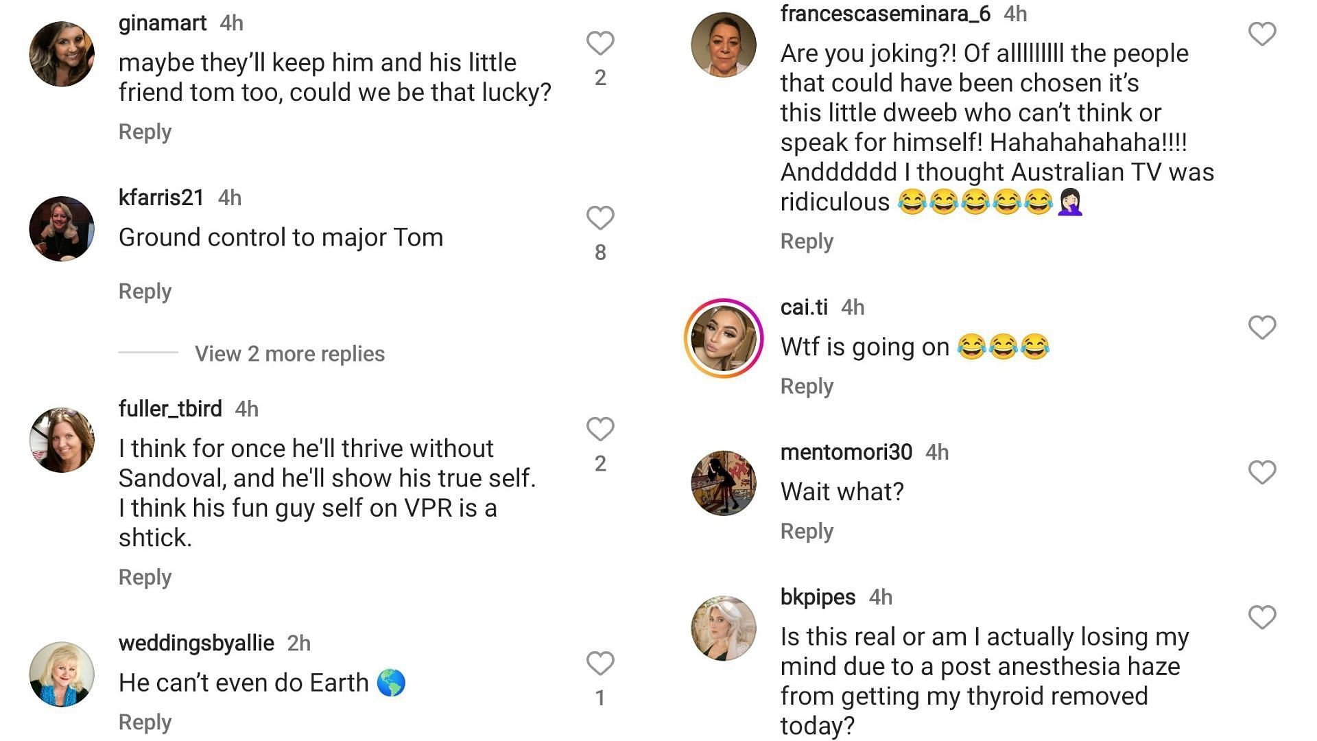 Fans throw shade at Tom Sandoval for appearing on Fox&#039;s Stars On Mars (Image via Twitter)