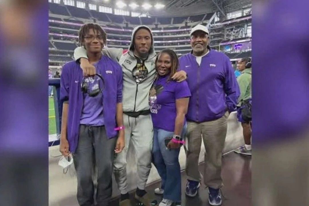 Quentin Johnston and his family