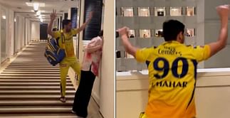 [WATCH] Deepak Chahar dances in the hotel lobby to celebrate CSK's 5th IPL win