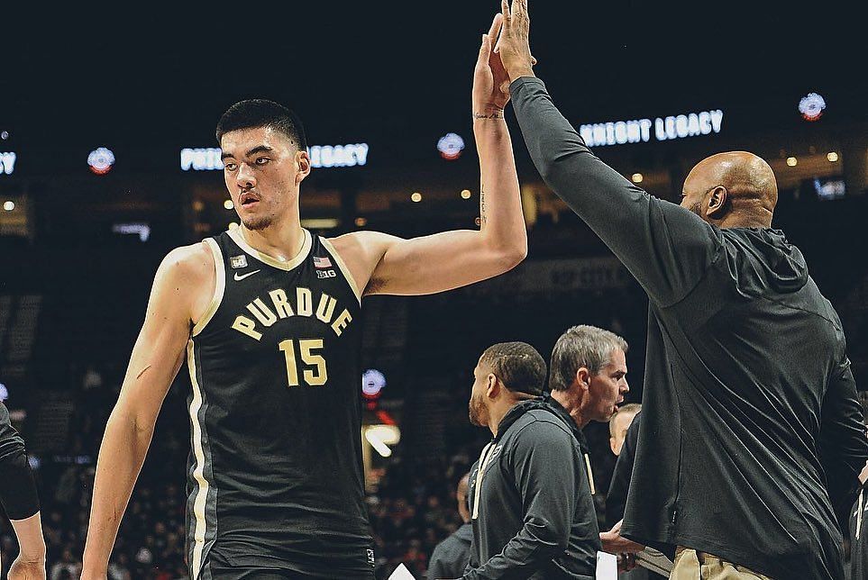 Zach Edey in Purdue Boilermakers jersey. Via Instagram