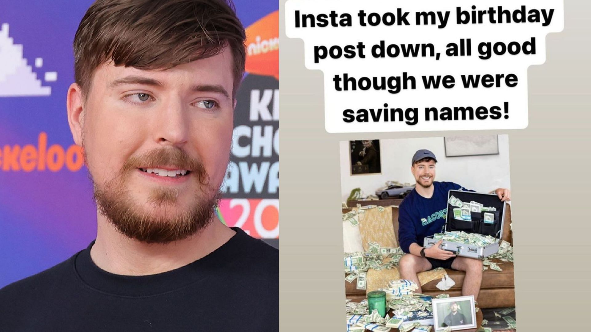 What happened to MrBeast money giveaway photo? r gives