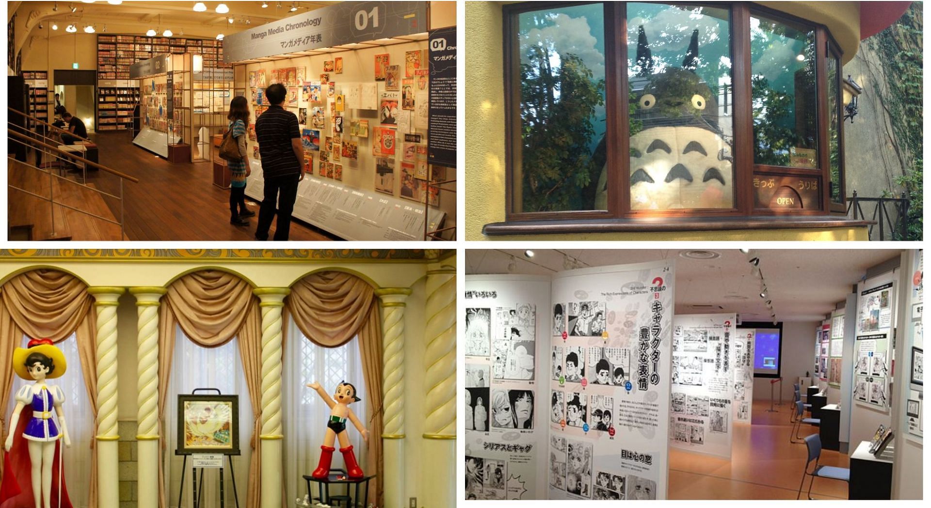 Four anime and manga museums (Image via Sportskeeda)