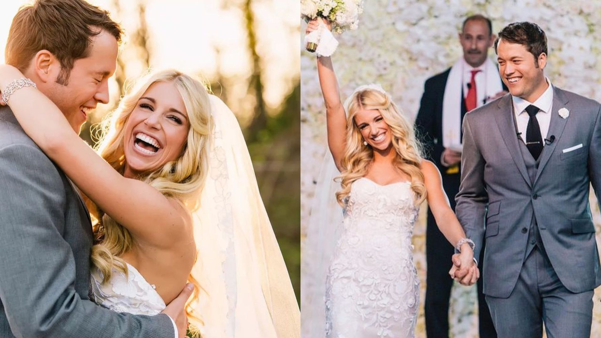 Kelly Stafford, wife of Rams star Matthew Stafford, recalls wedding