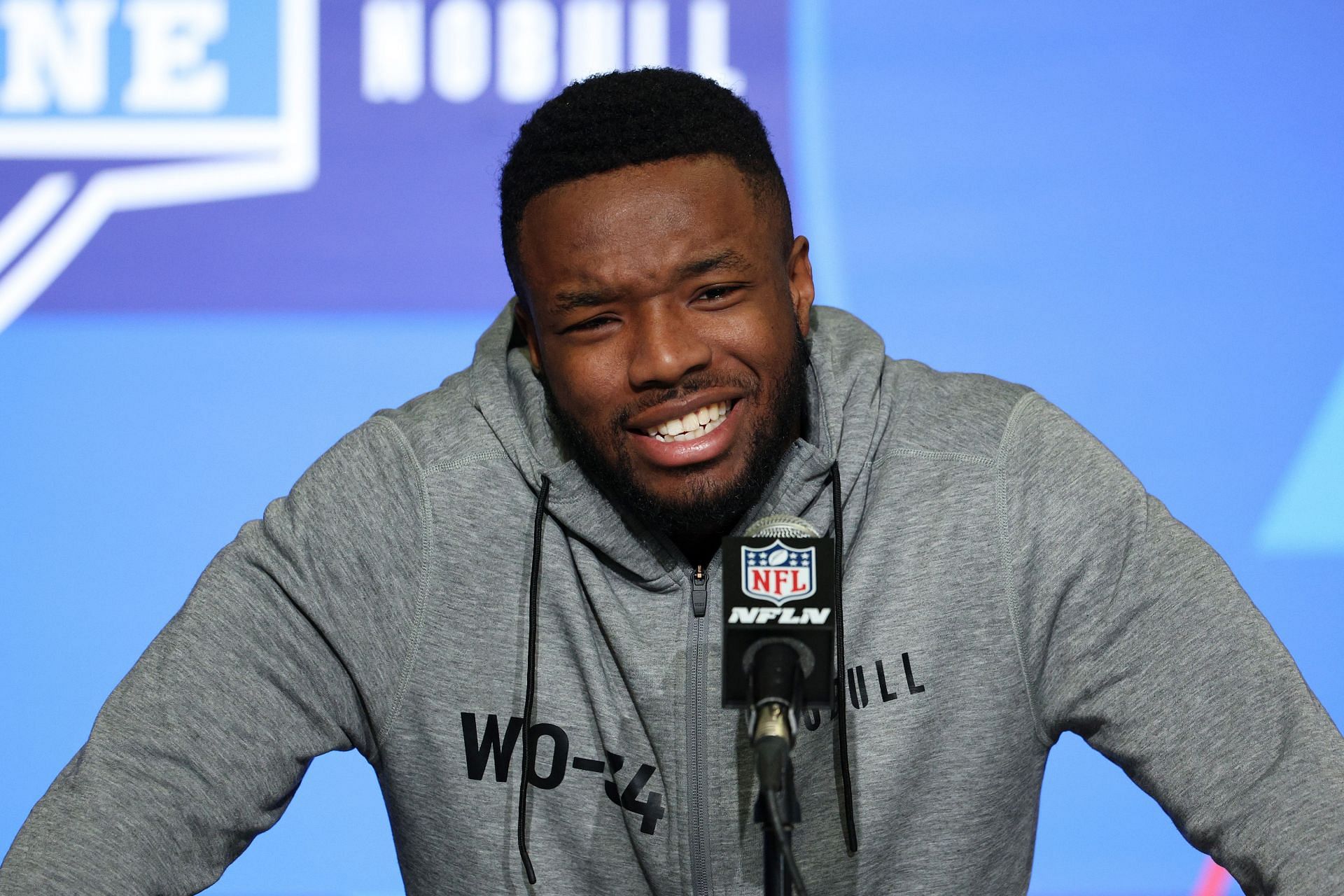 Marvin Mims at the NFL Combine