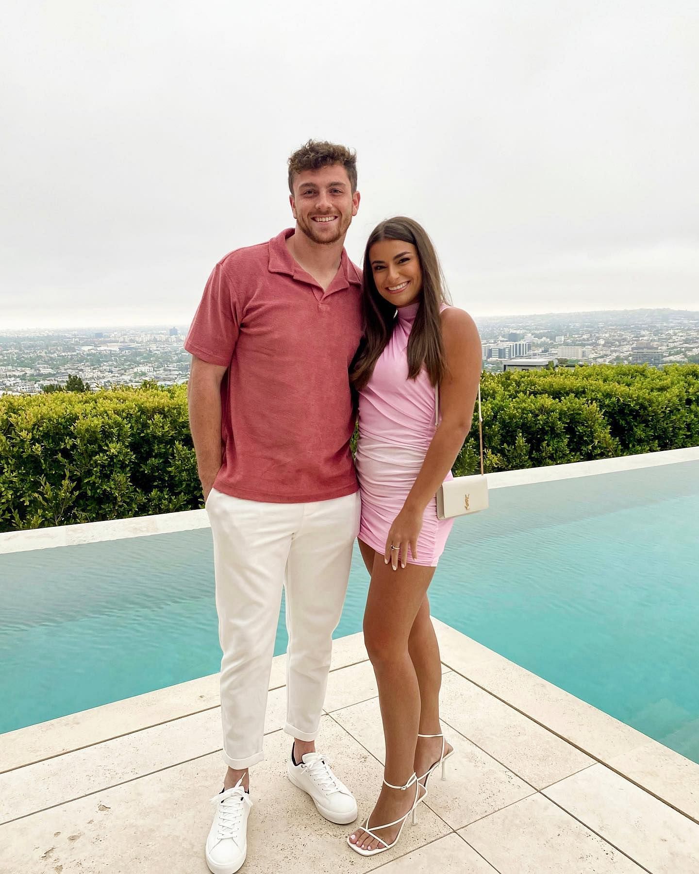Green Bay rookie Sean Cifford and girlfriend Juliana Alessandroni - image via Instagram