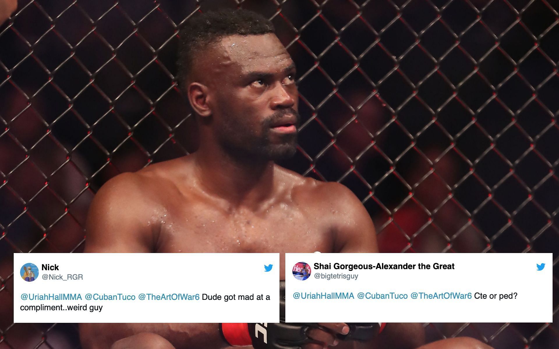 Uriah Hall [Image credits: @mmamania on Twitter]
