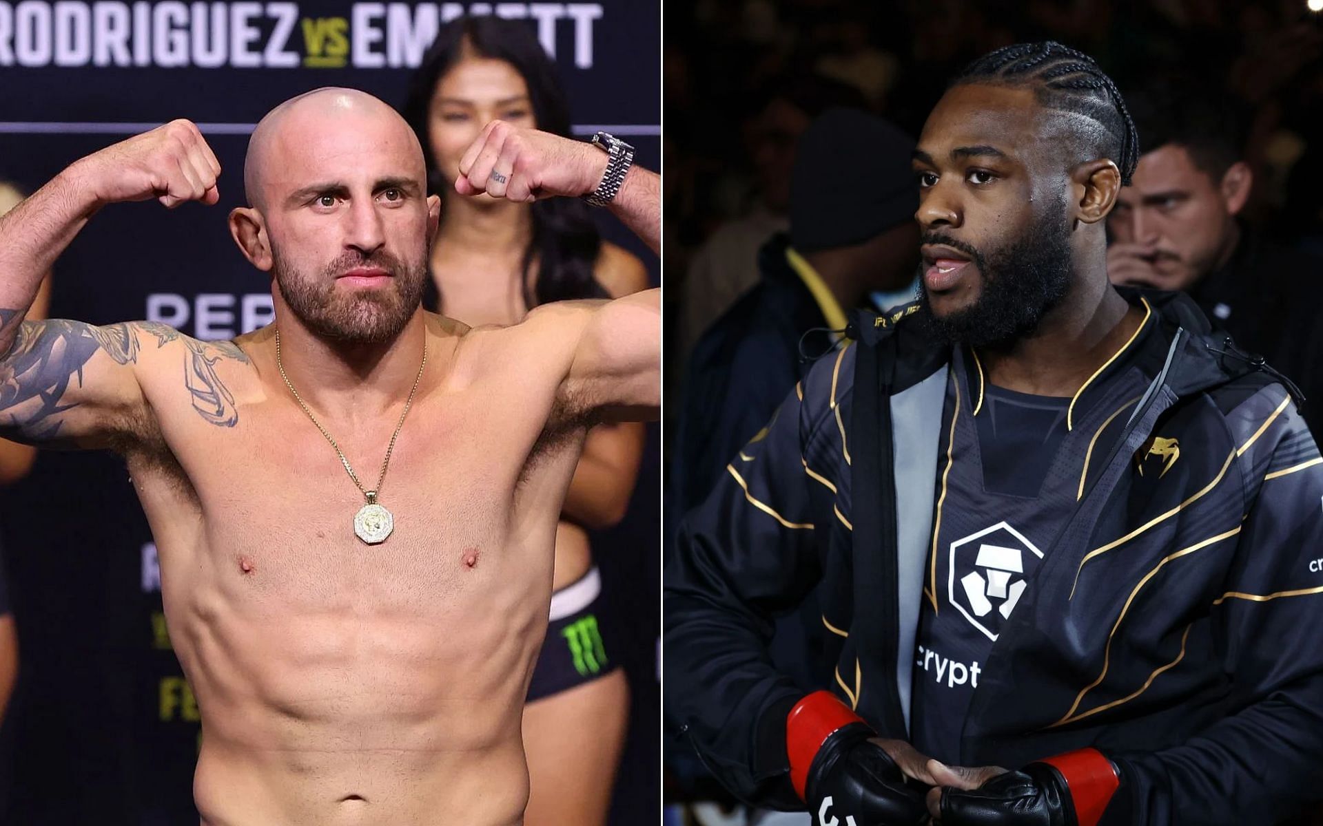 Alexander Volkanovski [Left], and Aljamain Sterling [Right]