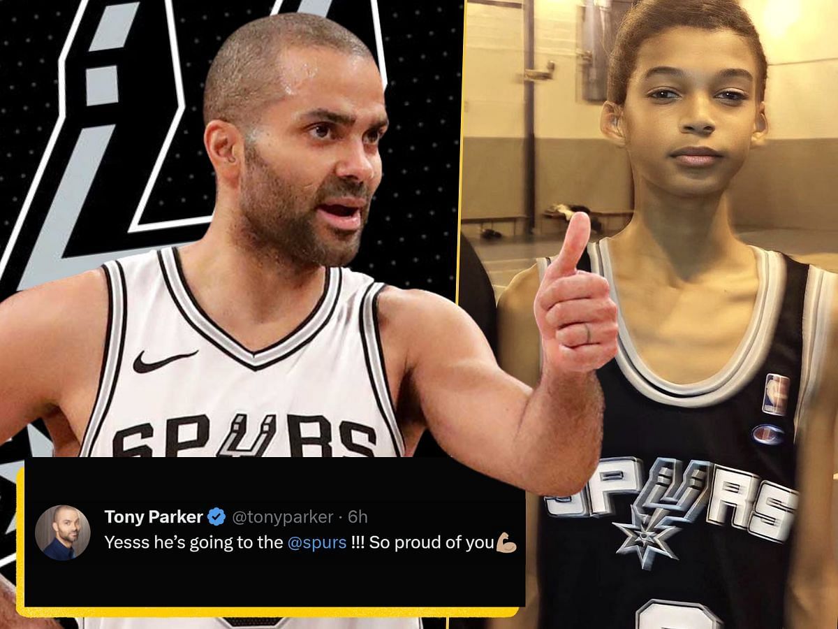 Tony Parker Shared Photo of Young Victor Wembanyama in Spurs