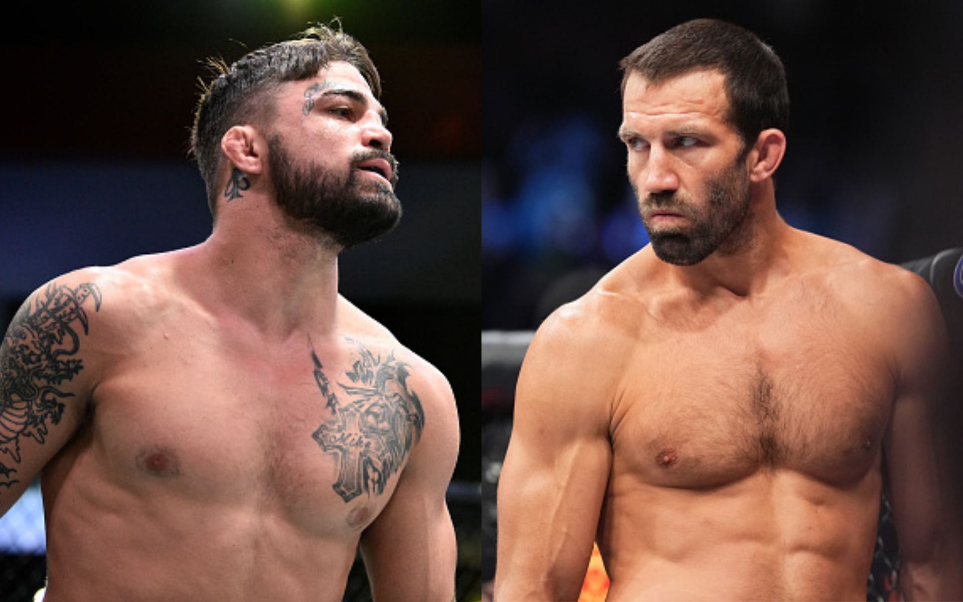 Mike Perry (left), Luke Rockhold (right)