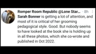Bonner has been a teacher for several years now, (Image via Romper Room Republic @Lone Star Protester/Twitter)