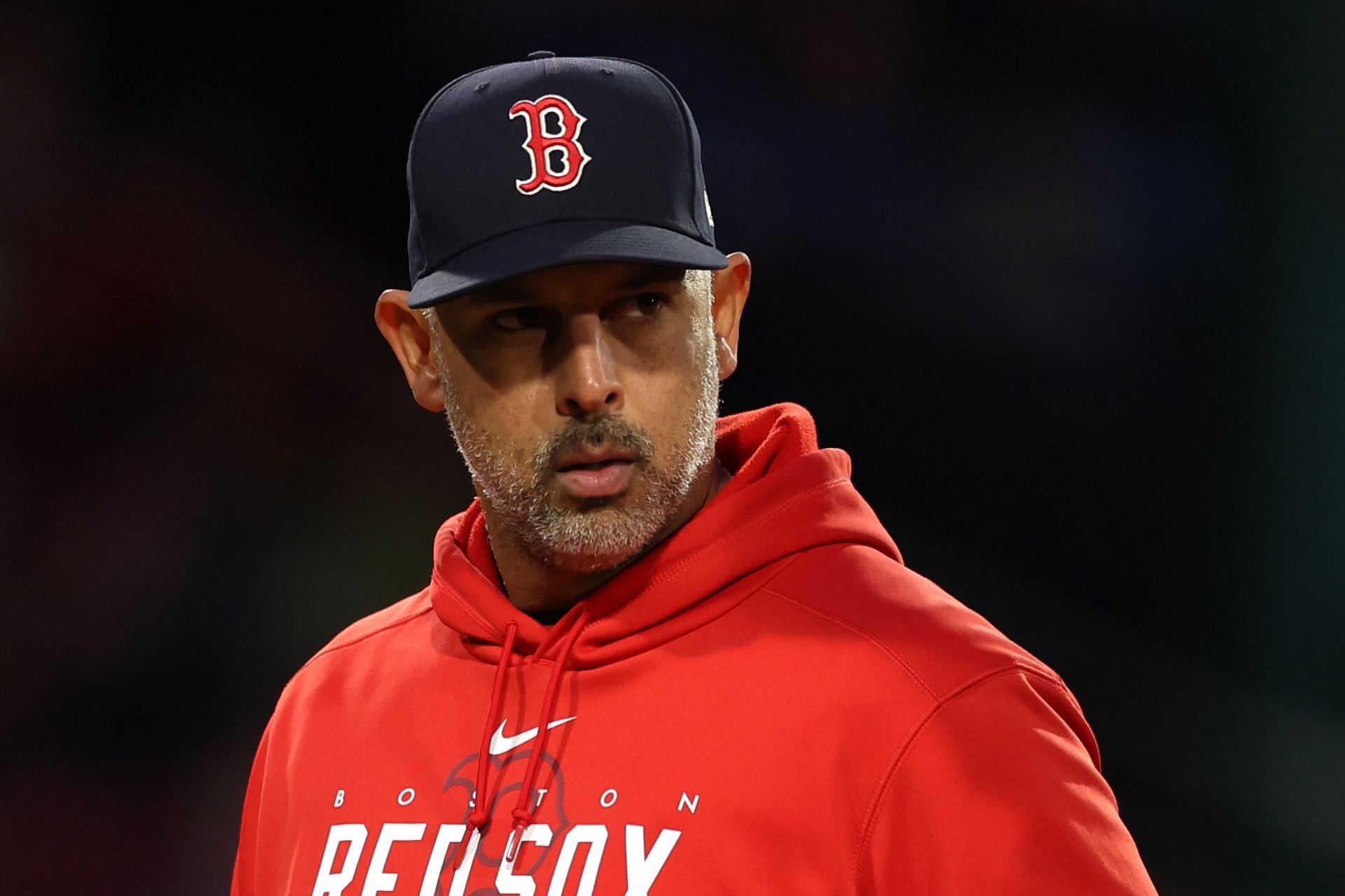 Boston Red Sox manager Alex Cora looks on from the dugout before the  News Photo - Getty Images