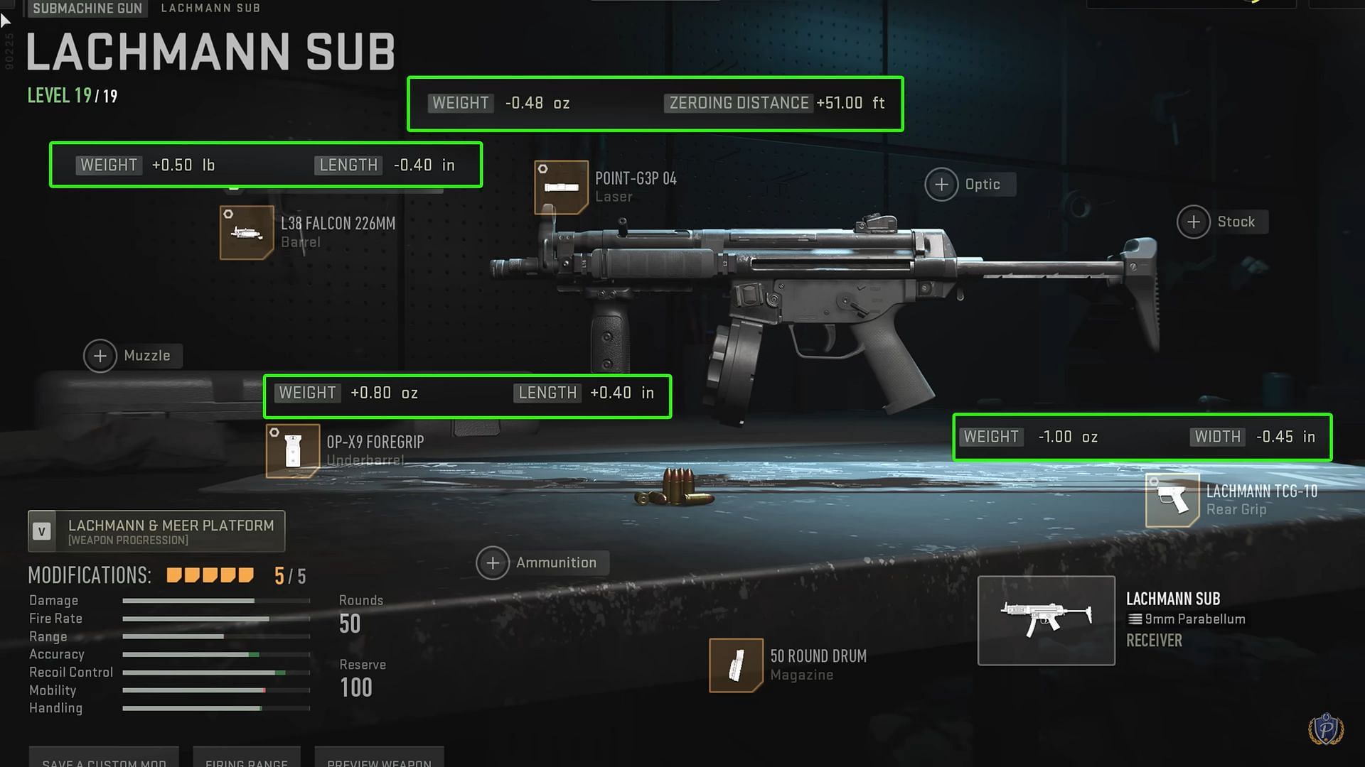 Best hip-fire loadout and tuning for Lachmann Sub in Warzone 2 (Image via Activision and YouTube/P4wnyhof)