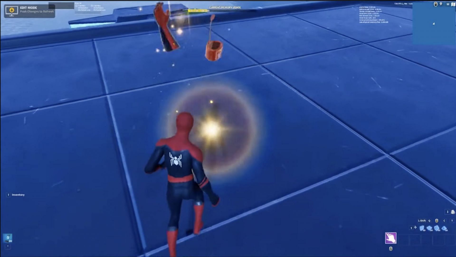 Find the Mythic Web Shooters first and foremost (Image via Bodil40 on YouTube)