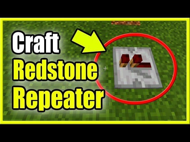 How to Craft a Redstone Repeater in Minecraft