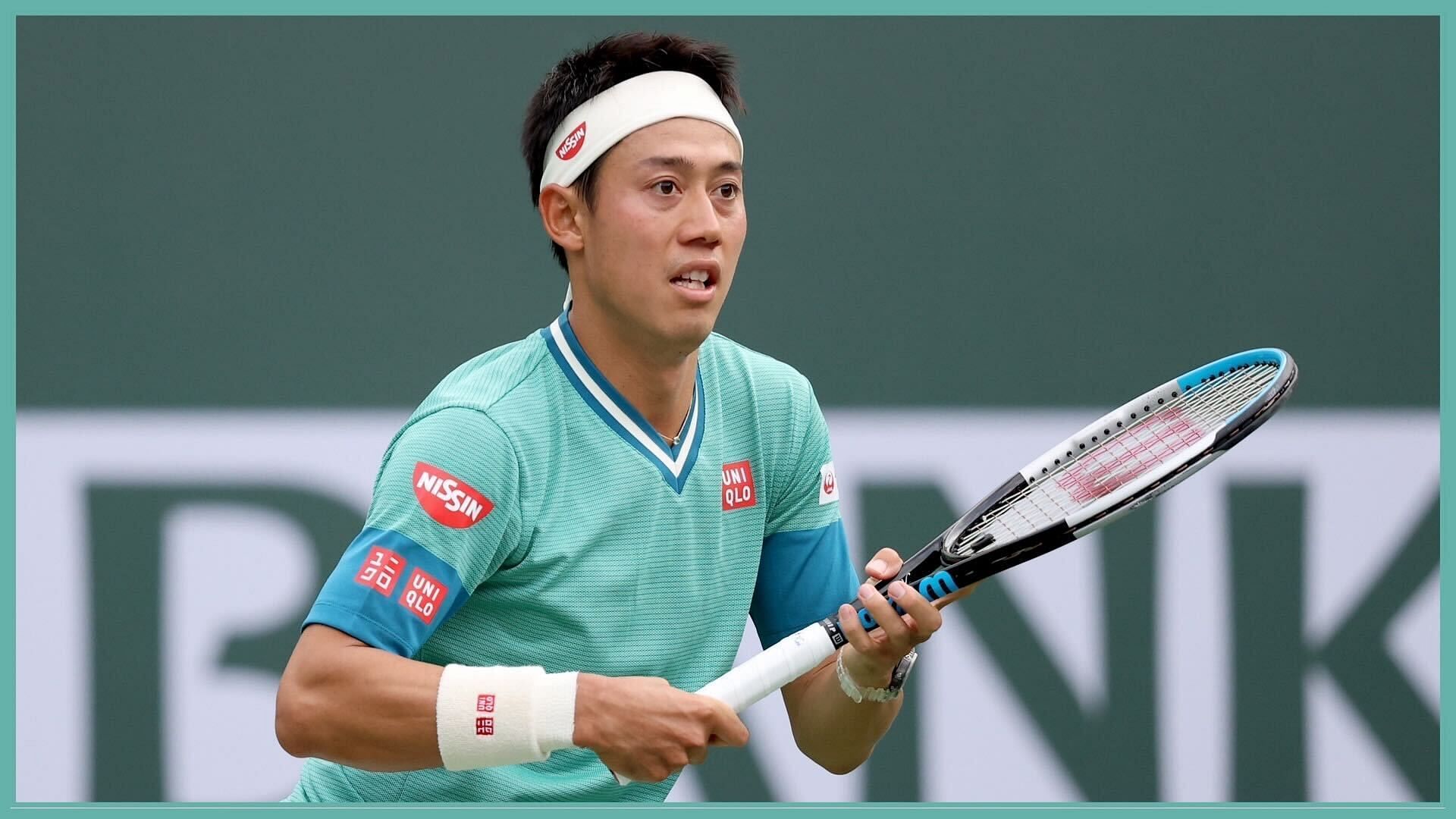 Kei Nishikori practices ahead of his comeback