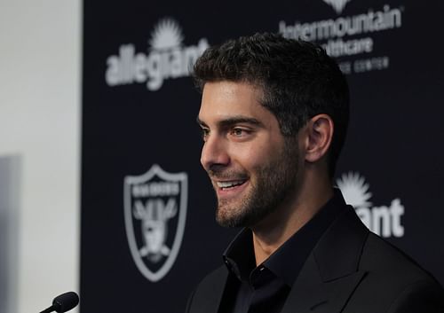 Las Vegas Raiders Introduce Jimmy Garoppolo