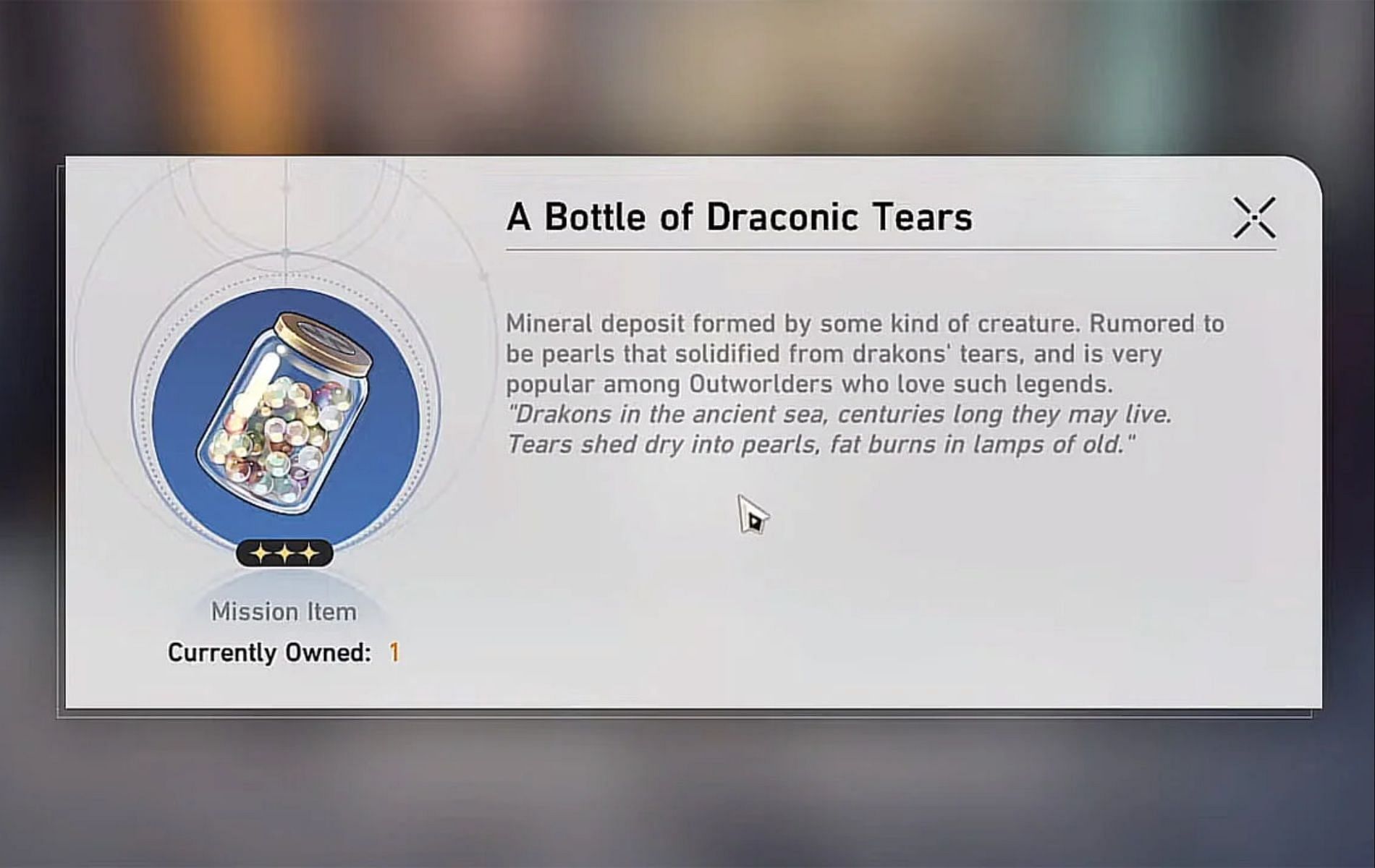Bottle of Draconic Tears (Image via miHoYo)