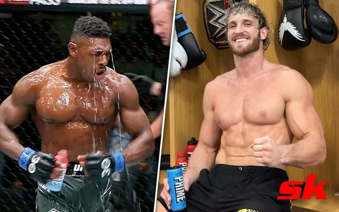 Logan Paul gives cheeky reaction to Joaquin Buckley bathing in Prime after UFC Vegas 73 knockout win