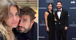 Gerard Pique and girlfriend Clara Chia spotted at Coldplay concert also attended by Lionel Messi and Antonela Roccuzzo